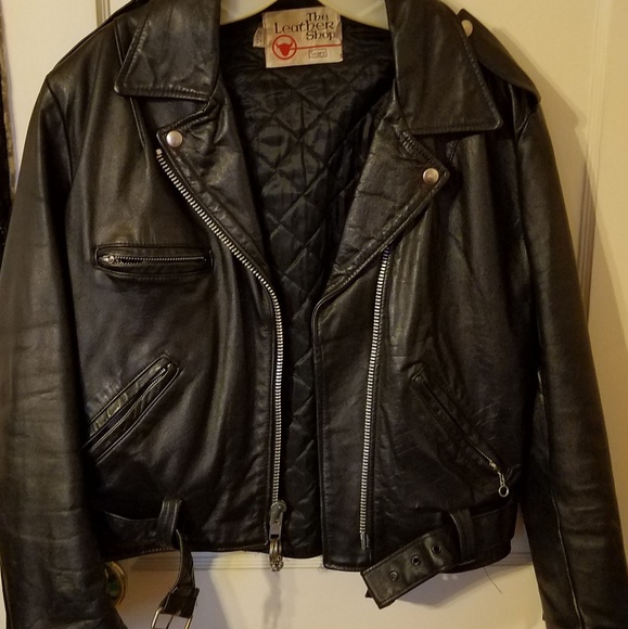 Vintage Leather Motorcycle Jacket 